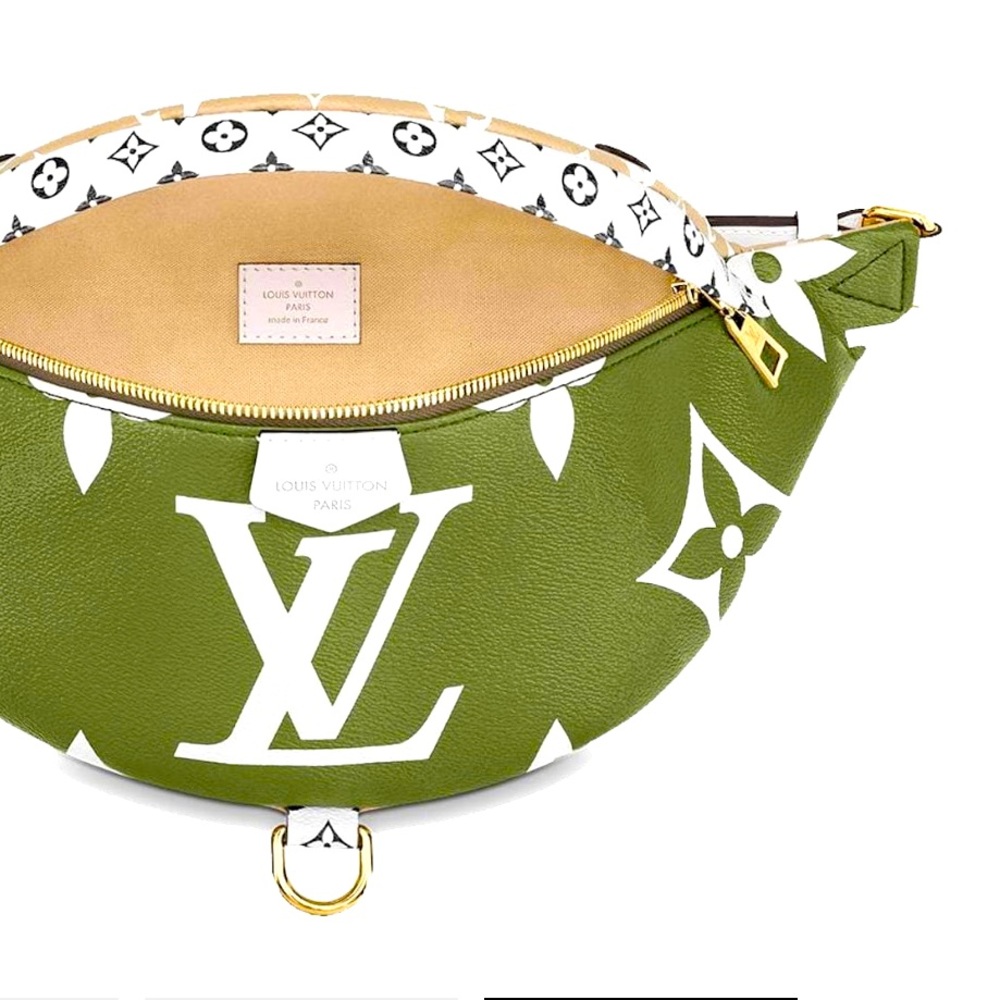 LV Bumbag Monogram Giant Khaki Green/Beige